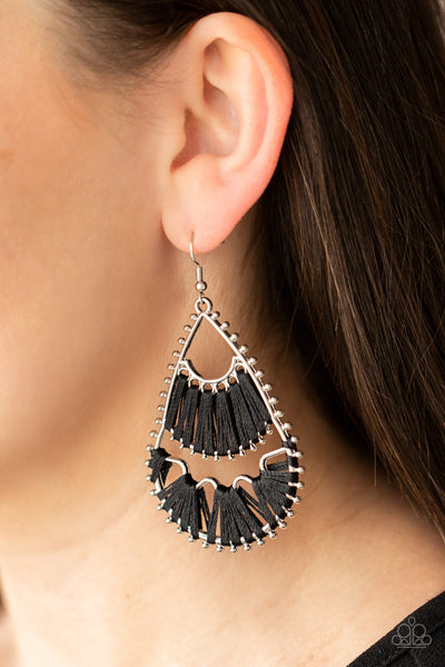 Paparazzi Earring - Samba Scene - Black