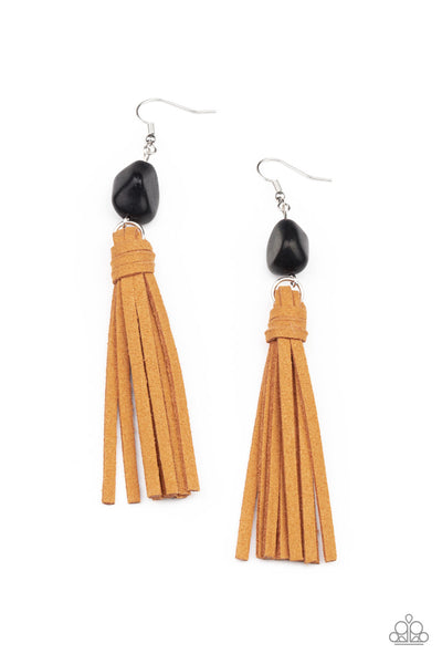 Paparazzi Earring - All-Natural Allure - Black