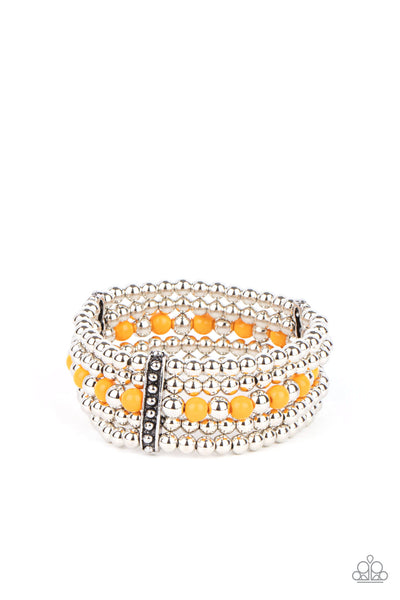 Paparazzi Bracelet - Gloss Over The Details - Orange