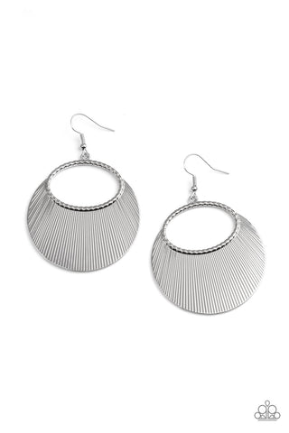 Paparazzi Earring - Fan Girl Glam - Silver