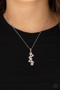 Paparazzi Necklace - Classically Clustered - Pink