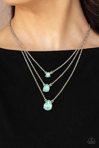 Paparazzi Necklace - Dewy Drizzle - Green