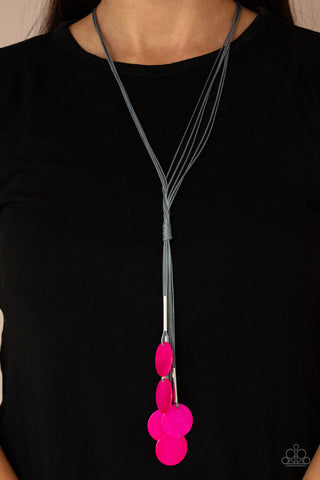 Paparazzi Necklace - Tidal Tassels - Pink