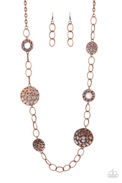 Paparazzi Necklace - HOLEY Relic - Copper