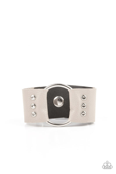 Paparazzi Bracelet - Moto Mayhem - Silver