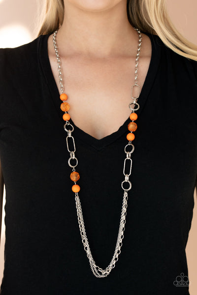 Paparazzi Necklace - POP-ular Opinion - Orange