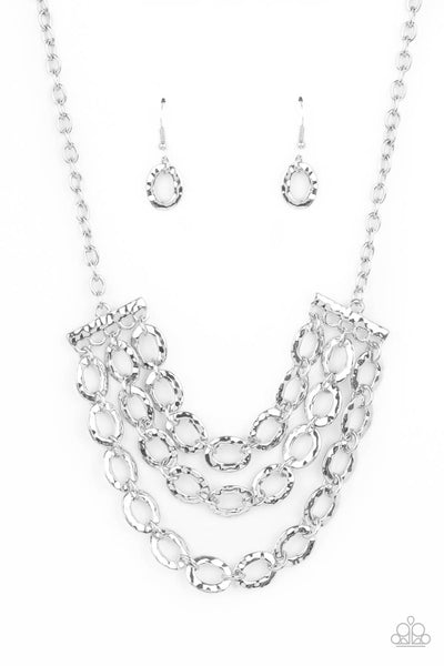 Paparazzi Necklace - Repeat After Me - Silver