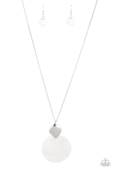 Paparazzi Necklace - Tidal Tease - White