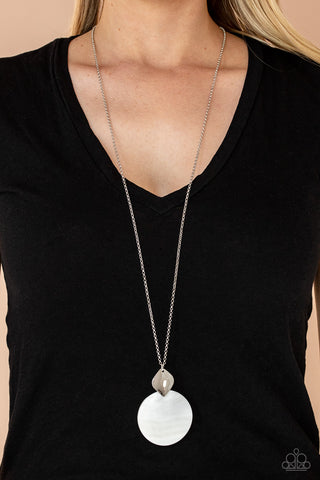 Paparazzi Necklace - Tidal Tease - White