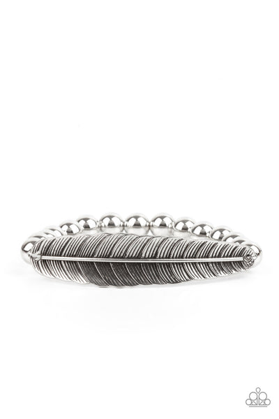 Paparazzi Bracelet - Featherlight Fashion - Silver