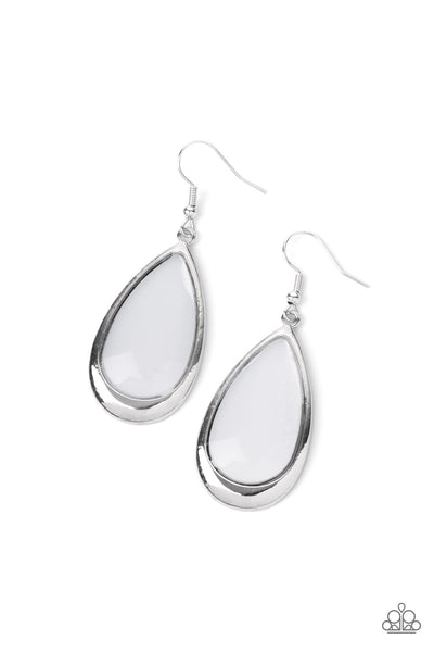 Paparazzi Earring - A World To SEER - White