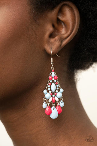 Paparazzi Earring - STAYCATION Home - Multi