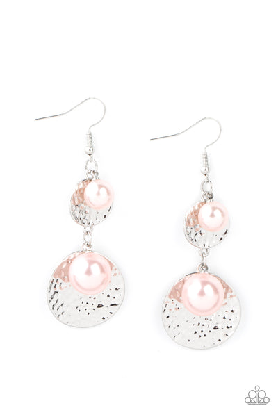 Paparazzi Earring - Pearl Dive - Pink