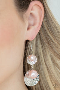 Paparazzi Earring - Pearl Dive - Pink