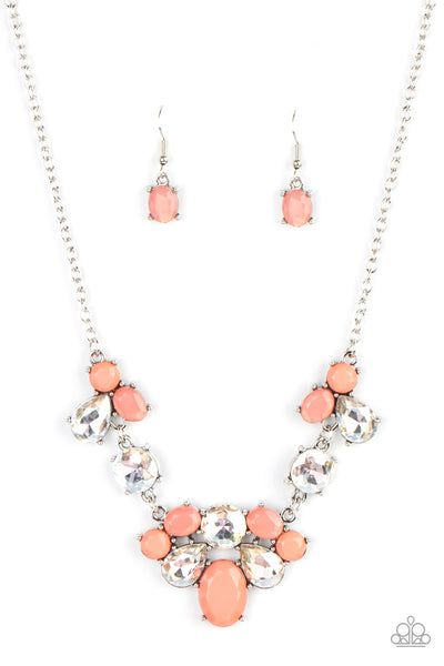 Paparazzi Necklace - Ethereal Romance - Orange