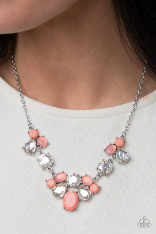 Paparazzi Necklace - Ethereal Romance - Orange