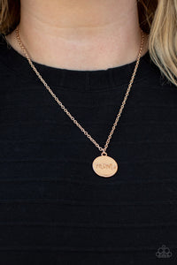 Paparazzi Necklace - The Cool Mom - Rose Gold