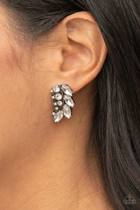 Paparazzi Earring - Flawless Fronds - White