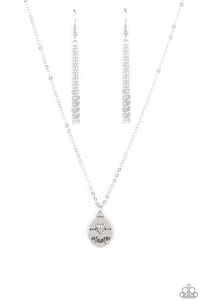 Paparazzi Necklace - They Call Me Mama - Silver