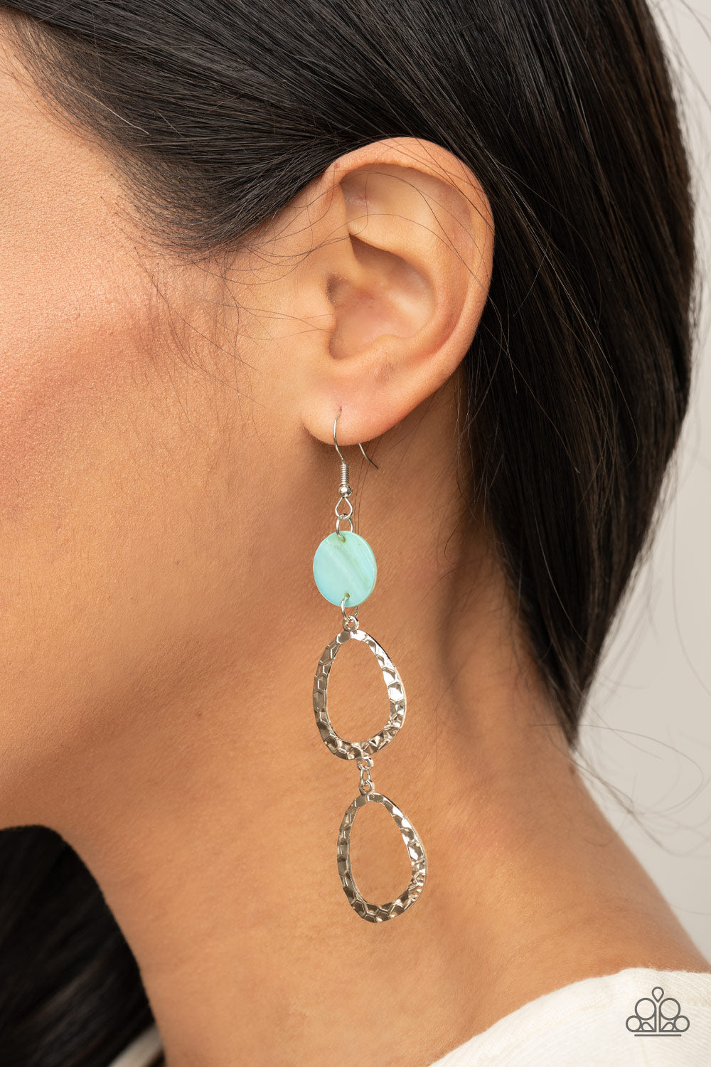 Paparazzi Earring - Surfside Shimmer - Blue