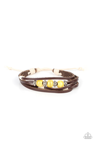 Paparazzi Bracelet - Homespun Radiance - Yellow