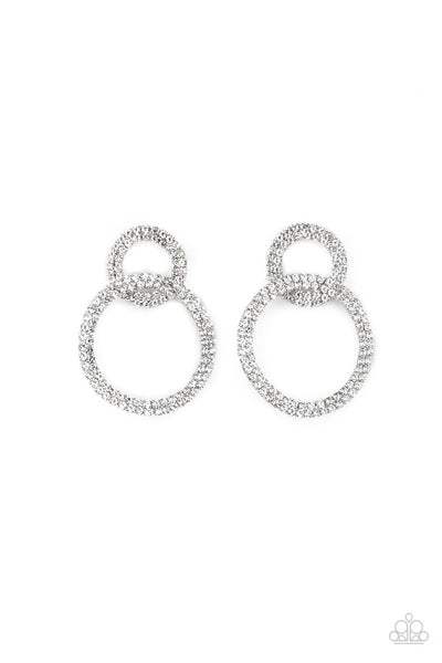 Paparazzi Earring - Intensely Icy - White