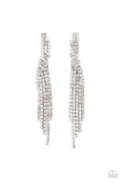 Paparazzi Earring - Cosmic Candescence - White