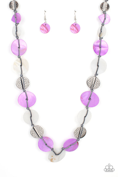 Paparazzi Necklace - Seashore Spa - Purple