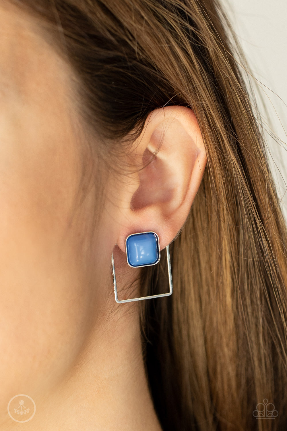 Paparazzi Earring - FLAIR and Square - Blue