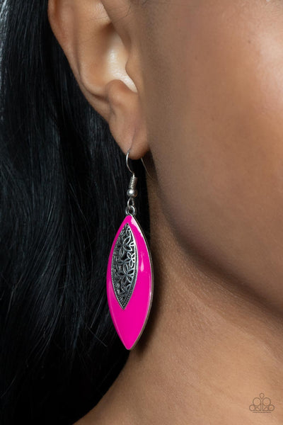 Paparazzi Earring - Venetian Vanity - Pink