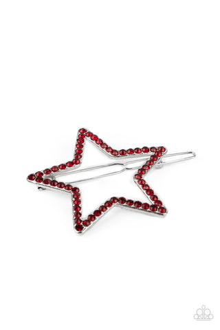 Paparazzi Hair Accessory - Stellar Standout - Red