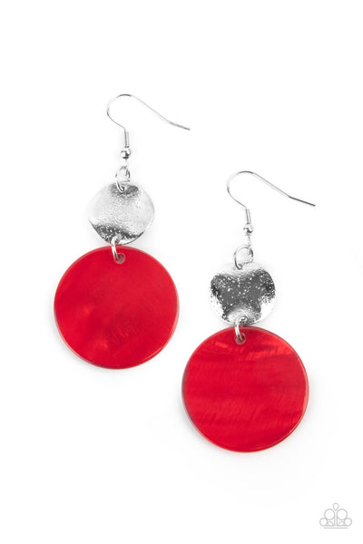 Paparazzi Earring - Opulently Oasis - Red
