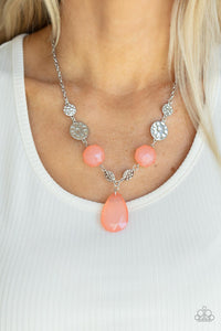 Paparazzi Necklace - DEW What You Wanna DEW - Orange