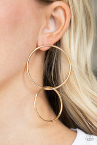 Paparazzi Earring - City Simplicity - Gold