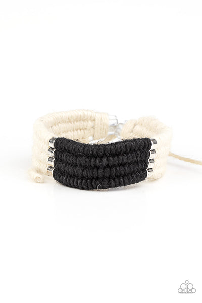 Paparazzi Bracelet - Hot Cross BUNGEE - Black