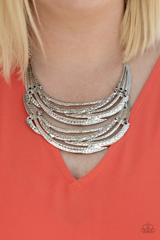 Paparazzi Necklace - Read Between The Vines - Silver