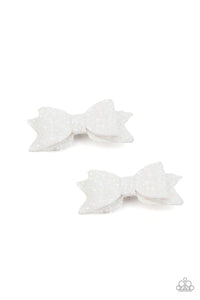 Paparazzi Hair Accessory - Sprinkle On The Sequins - White