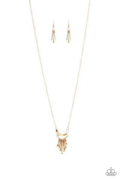 Paparazzi Necklace - Trendsetting Trinket - Gold