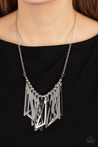 Paparazzi Necklace - Industrial Jungle - Silver