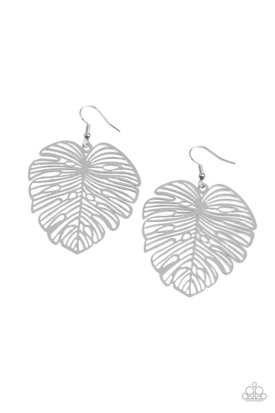 Paparazzi Earring - Palm Palmistry - Silver