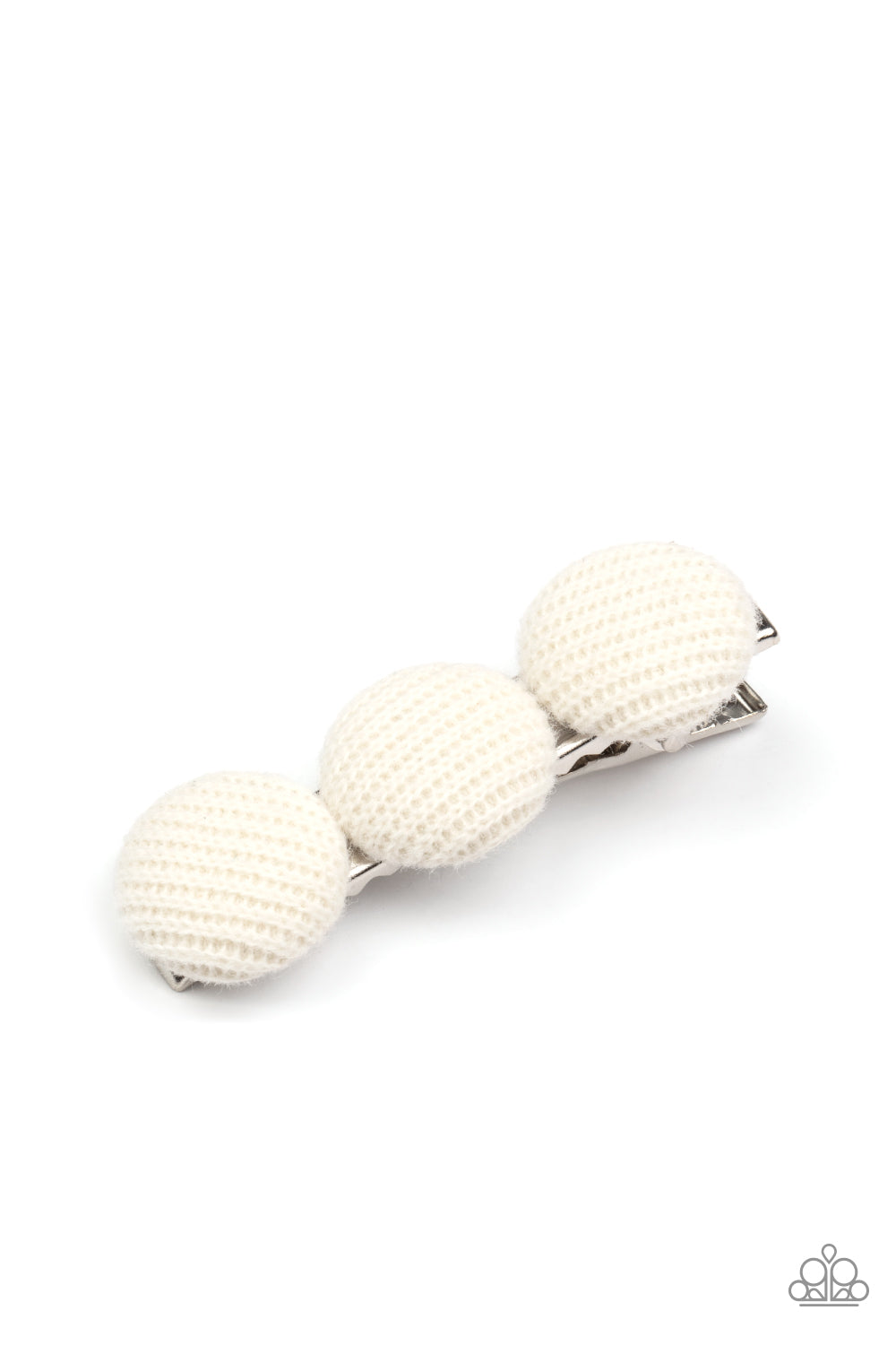 Paparazzi Hair Accessory - Cute as a Button - White