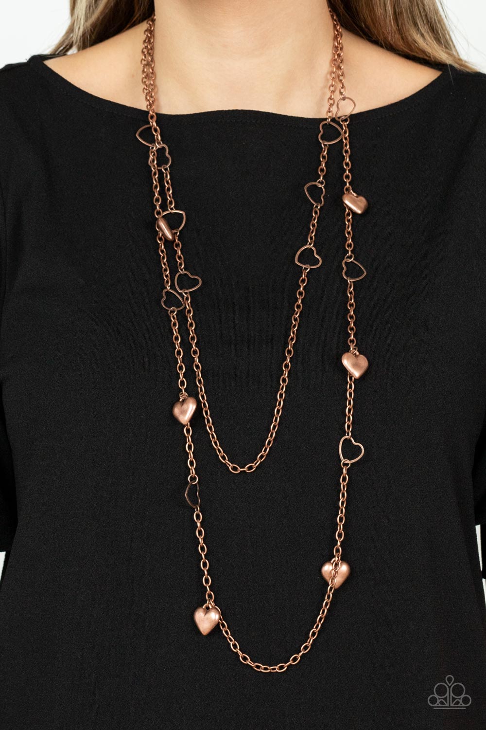 Paparazzi Necklace - Chicly Cupid - Copper