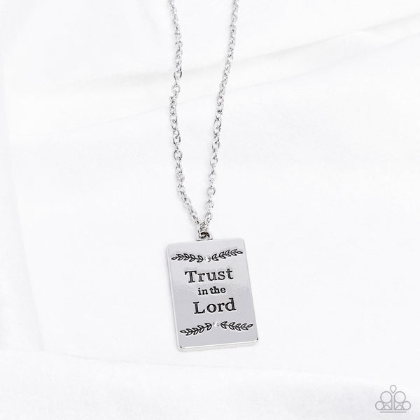 Paparazzi Necklace - All About Trust - White