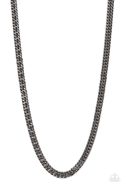 Paparazzi Necklace - Standing Room Only - Black Urban