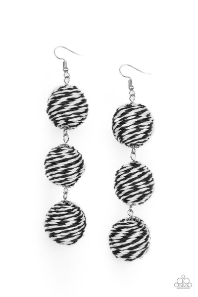 Paparazzi Earring - Laguna Lanterns - Black