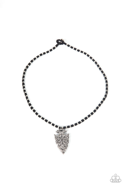 Paparazzi Necklace - Get Your ARROWHEAD in the Game - Black