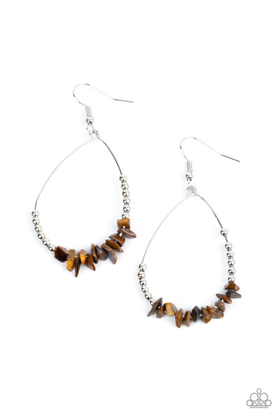 Paparazzi Earring - Come Out of Your SHALE - Brown