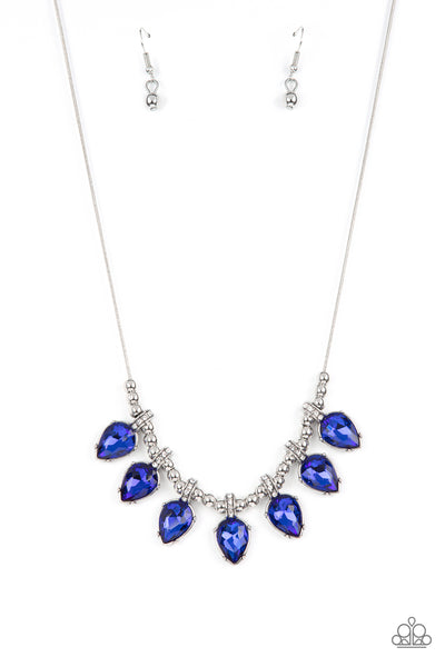 Paparazzi Necklace - Crown Jewel Couture - Blue