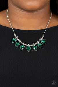 Paparazzi Necklace - Crown Jewel Couture - Green