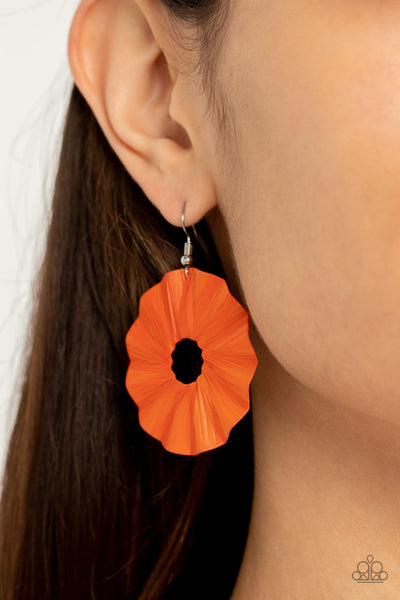 Paparazzi Earring - Fan the Breeze - Orange